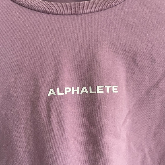 XS Alphalete Crop Longsleeve in Mauve - Picture 5 of 5